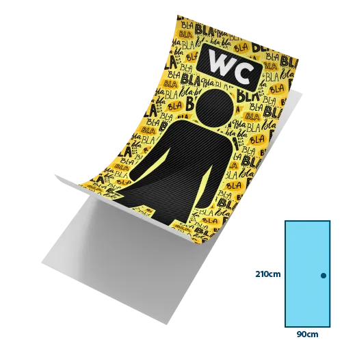 Adesivo para Porta em Adesivo Vinil 90x210cm