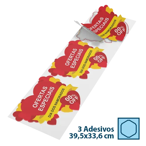 3 Corações 39,5x33,6cm