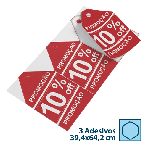 3 Etiquetas 39,4x64,2cm