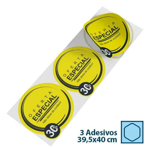 3 Círculos Vinil 39,5x40cm