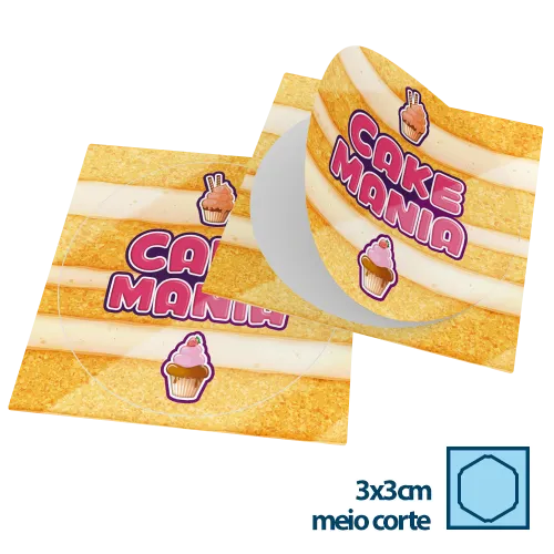 Adesivo em Vinil 3x3cm