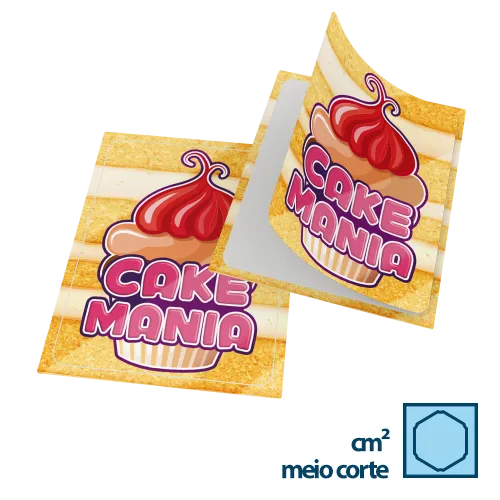 Adesivo em Vinil por cm² - até 250 und.